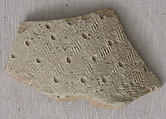 Ceramic Fragment, Earthenware; stamped