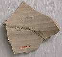 Ceramic Fragment, Earthenware; incised