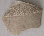 Fragment, Earthenware; stamped