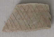 Fragment, Earthenware; incised