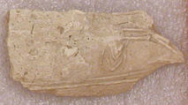 Fragment, Earthenware; incised