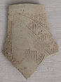 Ceramic Fragment, Earthenware; incised