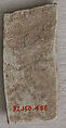 Ceramic Fragment, Earthenware; molded