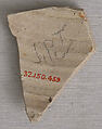 Ceramic Fragment, Earthenware; incised