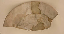 Fragment of a Bowl with White Glaze, Earthenware; glazed opaque white