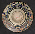 Dish, Stonepaste; painted under transparent glaze