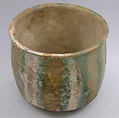 Jar, Earthenware; glazed