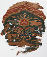 Textile Fragment, Linen, wool; tapestry weave