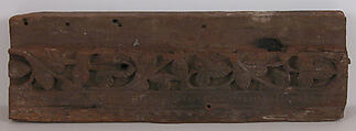 Panel, Wood; carved