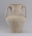 Jar, Earthenware; slip covered and incised, unglazed