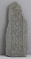 Tombstone, Stone; carved