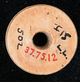 Button or Spindle Whorl, Bone; incised