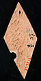 Plaque, Bone; carved