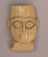 Head of a Figure, Bone; carved and incised