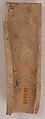 Plaque, Bone; carved