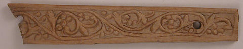 Plaque, Bone; carved