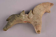 Horse Figurine, Earthenware; modeled
