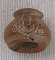 Button or Bead, Bone; incised and inlaid with paint