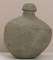 Spheroconical Vessel, Earthenware; incised and unglazed