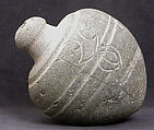 Spheroconical Vessel, Earthenware; incised and unglazed