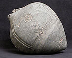 Spheroconical Vessel, Earthenware; incised and unglazed