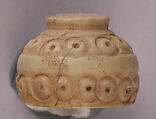 Spindle Whorl, Bone; incised and inlaid with paint