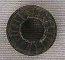 Button or Bead or Spindle Whorl, Stone; incised