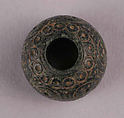 Button or Bead or Spindle Whorl, Stone; incised