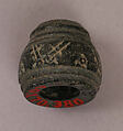 Button or Bead or Spindle Whorl, Stone; incised