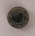 Button or Bead or Spindle Whorl, Stone; incised