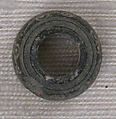 Button or Bead or Spindle Whorl, Stone; incised