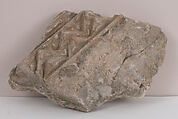 Fragment of a Molding, Plaster; molded