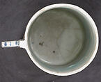 Tankard in Imitation of Metalwork Form, Stonepaste; polychrome painted under transparent glaze