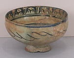 Bowl, Stonepaste; underglaze painted
