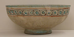 Bowl, Stonepaste; overglaze painted, so-called "mina'i" ware