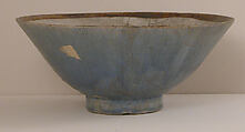 Bowl, Stonepaste; luster-painted on opaque white glaze