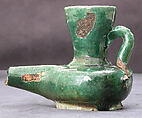 Lamp, Earthenware; molded and glazed