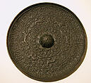 Mirror, Bronze; cast, chased