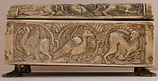 Box, Ivory; carved and incised