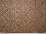 Textile Fragment, Silk, metal wrapped thread; lampas (kemha)