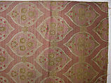 Textile Fragment, Silk, metal wrapped thread; lampas (kemha)