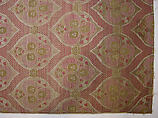 Textile Fragment, Silk, metal wrapped thread; lampas (kemha)