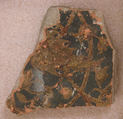 Fragment of a Wall Painting, Plaster; painted