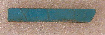 Tile Fragment, Stonepaste; glazed