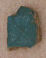 Tile Fragment, Stonepaste; glazed