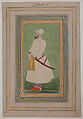 Portrait of Allahwerdi Khan, Ink, opaque watercolor, and gold on paper