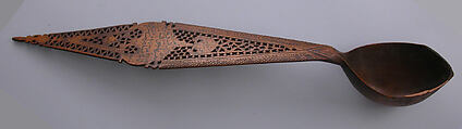 Spoon, Wood; carved