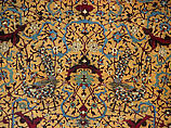 The Anhalt Medallion Carpet, Cotton (warp), silk (weft), wool (pile); asymmetrically knotted pile