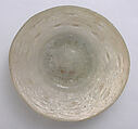 Bowl, Glass; blown, impressed; worked on the pontil