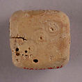 Dice, Bone; incised and inlaid with paint
